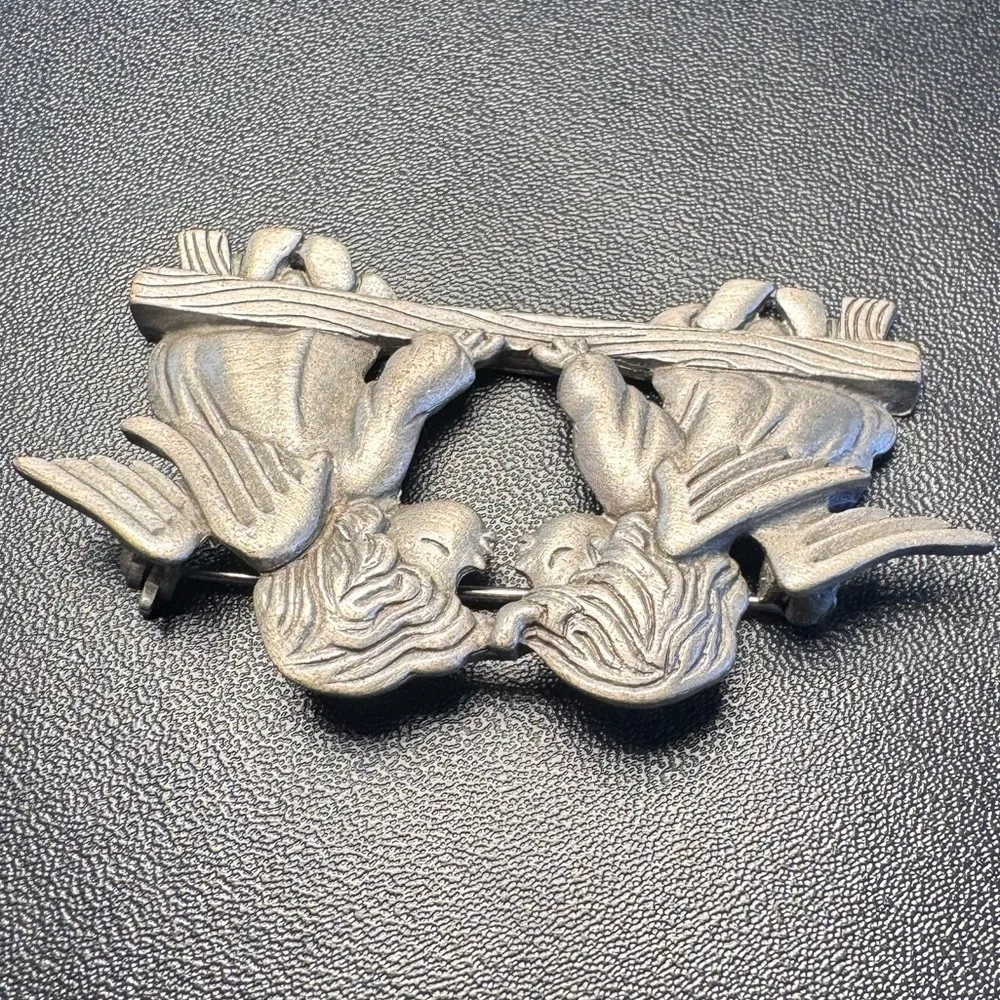 Vintage Jonetre Jewelry Cupid Brooch